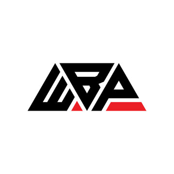 WBP triangle letter logo design with triangle shape. WBP triangle logo design monogram. WBP triangle vector logo template with red color. WBP triangular logo Simple, Elegant, and Luxurious Logo...