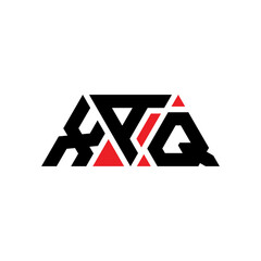 XAQ triangle letter logo design with triangle shape. XAQ triangle logo design monogram. XAQ triangle vector logo template with red color. XAQ triangular logo Simple, Elegant, and Luxurious Logo...