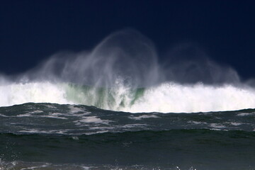 Storm in the Mediterranean off the coast of Israel.