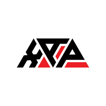 XAP triangle letter logo design with triangle shape. XAP triangle logo design monogram. XAP triangle vector logo template with red color. XAP triangular logo Simple, Elegant, and Luxurious Logo...