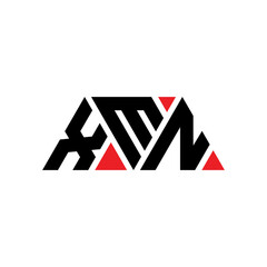 XMN triangle letter logo design with triangle shape. XMN triangle logo design monogram. XMN triangle vector logo template with red color. XMN triangular logo Simple, Elegant, and Luxurious Logo...