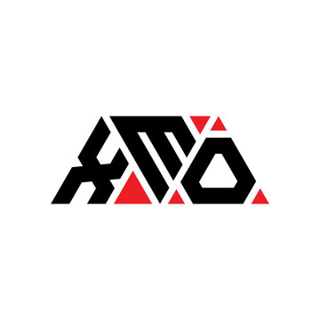 XMO triangle letter logo design with triangle shape. XMO triangle logo design monogram. XMO triangle vector logo template with red color. XMO triangular logo Simple, Elegant, and Luxurious Logo...