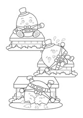 Humpty Dumpty Egg Theme Coloring Pages A4 for Kids and Adult