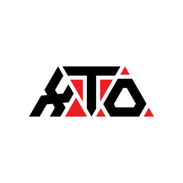 XTO triangle letter logo design with triangle shape. XTO triangle logo design monogram. XTO triangle vector logo template with red color. XTO triangular logo Simple, Elegant, and Luxurious Logo...
