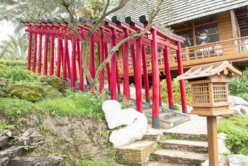 The torii in Hinoki House.