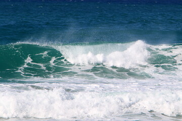 Storm in the Mediterranean off the coast of Israel.
