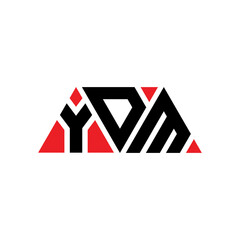 YDM triangle letter logo design with triangle shape. YDM triangle logo design monogram. YDM triangle vector logo template with red color. YDM triangular logo Simple, Elegant, and Luxurious Logo...