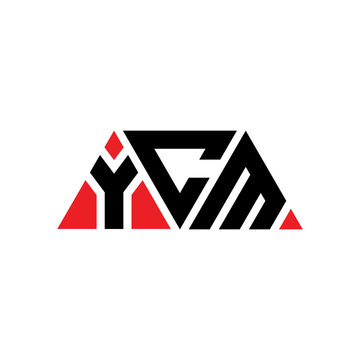 YCM triangle letter logo design with triangle shape. YCM triangle logo design monogram. YCM triangle vector logo template with red color. YCM triangular logo Simple, Elegant, and Luxurious Logo...