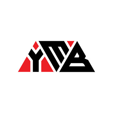 YMB triangle letter logo design with triangle shape. YMB triangle logo design monogram. YMB triangle vector logo template with red color. YMB triangular logo Simple, Elegant, and Luxurious Logo...