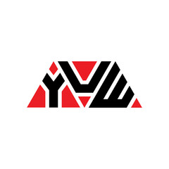YUW triangle letter logo design with triangle shape. YUW triangle logo design monogram. YUW triangle vector logo template with red color. YUW triangular logo Simple, Elegant, and Luxurious Logo...
