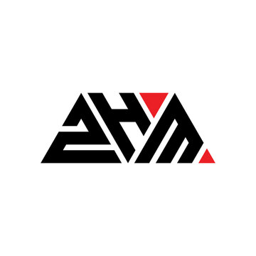 ZHM triangle letter logo design with triangle shape. ZHM triangle logo design monogram. ZHM triangle vector logo template with red color. ZHM triangular logo Simple, Elegant, and Luxurious Logo...
