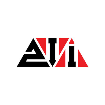 ZII triangle letter logo design with triangle shape. ZII triangle logo design monogram. ZII triangle vector logo template with red color. ZII triangular logo Simple, Elegant, and Luxurious Logo...
