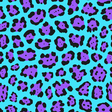 purple blue jaguar spots pattern. animal print. animal spots seamless background. good for fabric, fashion, dress, wallpaper, textile.