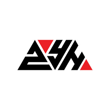 ZYH triangle letter logo design with triangle shape. ZYH triangle logo design monogram. ZYH triangle vector logo template with red color. ZYH triangular logo Simple, Elegant, and Luxurious Logo...