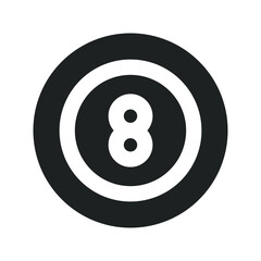 Billiard Ball with Solid Style