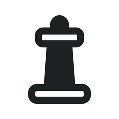 Chess Icon with Solid Style