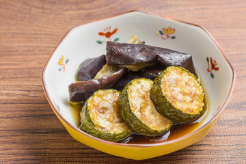 茄子とズッキーニの揚げだし
