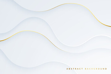 Dynamic wavy light gold and shadow gray background