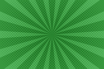 Pop art green background cartoon comic. Halftone pop art style retro. Vector illustration.