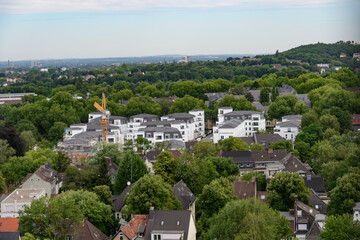 Fototapeta na wymiar city view of bochum in the german area ruhrgebiet