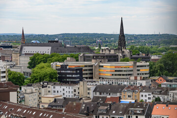 city view of bochum in the german area ruhrgebiet
