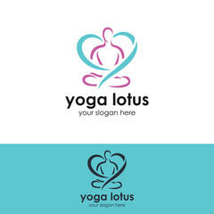 MobileYoga studio logo. Wellness health spa line icon. Meditation symbol. Zen harmony balance sign.