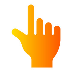 two fingers gradient icon
