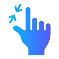zoom out gradient icon