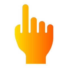 Obraz premium hand pointer gradient icon