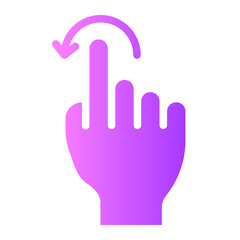 hand gradient icon