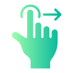 hand gradient icon