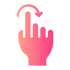 hand gradient icon