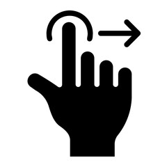 hand glyph icon