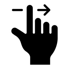 swipe right glyph icon