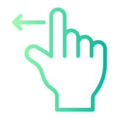 swipe left gradient icon