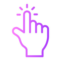 Obraz premium tap gradient icon