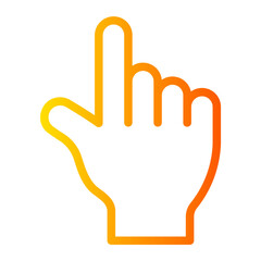 two fingers gradient icon