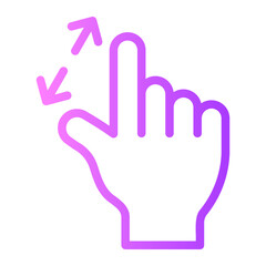 Obraz premium zoom in gradient icon