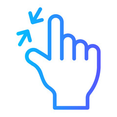 Obraz premium zoom out gradient icon