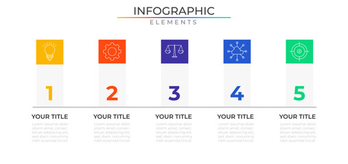 Timeline infographic elements concept design vector with icons. Business network project template for presentation and report.