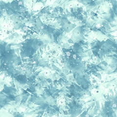 Seamless watercolor abstract background with beautiful feathers, autumn leaf drawings. Vintage illustration with an abstract   paint glue. For textiles, material,wallpapers.