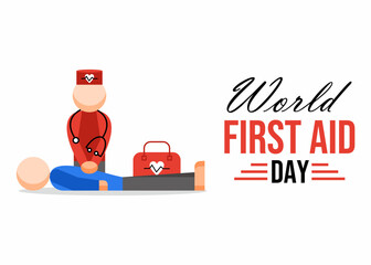 World first aid day illustration