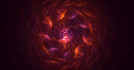 3D rendering abstract round light background