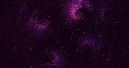 3D rendering abstract multicolor technology fractal light background