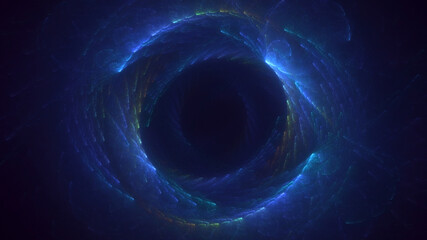 3D rendering abstract circle light background