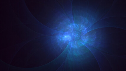 3D rendering abstract round light background