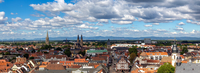Naklejka na ściany i meble Panorama von Speyer, Rheinland-Pfalz
