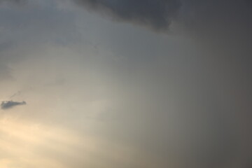 Beautiful summer sunset in the sky