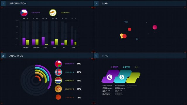 Colorful Bulgaria Geography Data Analysis Modular Infographics