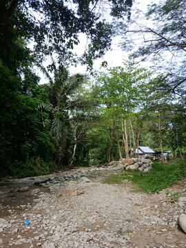Take a walk to the Paneki River, Pombewe Village, Sigi Regency. The green and beautiful area makes visitors calm to see the scenery.